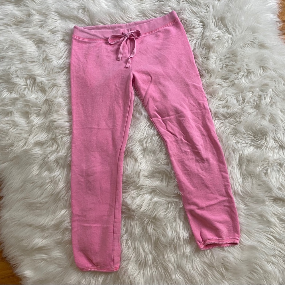 🎁[vs pink] bubblegum pink logo drawstring joggers